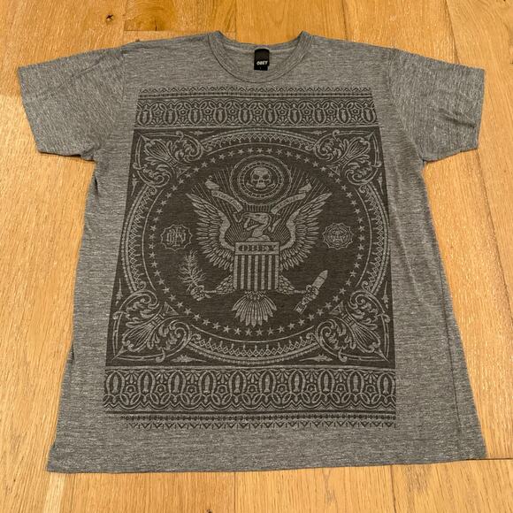 Vintage Obey Y2K Single Stitch Full Print Graphic Tee – Size L - Picture 1 of 6